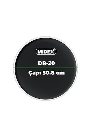 Midex Dr-20bk Siyah Renk 20 İnç Kick Bateri Davul Derisi Drumhead 20'' İnch 50.80 Cm