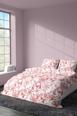 Zeynep Tekstil Diana Pamuklu Çift Kişilik Çarşafsız Nevresim Seti Nevresim ve Yastık Kılıfı Kırmızı