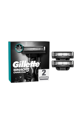 Gillette Mach3 Charcoal Yedek Tıraş Bıçağı 2'li