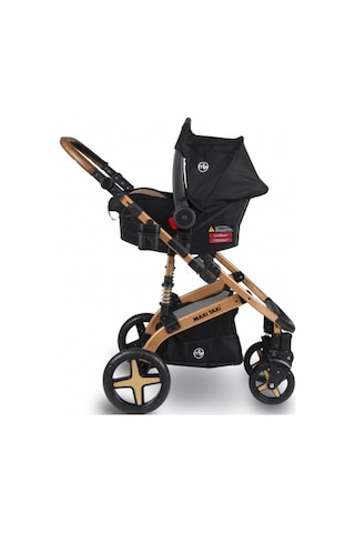 Maxi Taxi Fast Pro Alüminyum Travel Sistem Bebek Arabası Maxitaxi.019 Altın - Siyah