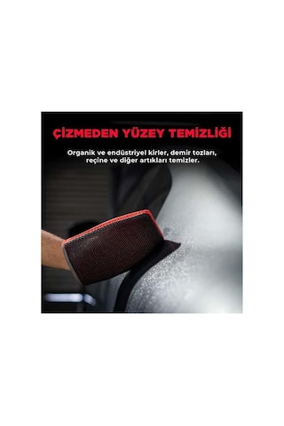 Tr Yüzey Temizleyici Kil Eldiveni Kırmızı Zift Böcek Reçine Temizleyici 21x16 Cm