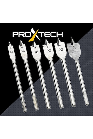 Proxtech Yüksek Kalite 6 Parça Hex Yaprak Matkap Ucu Takımı Keleb