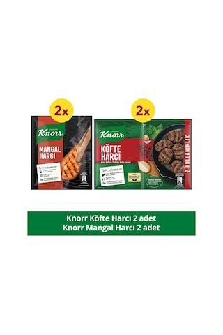 Knorr Mangal Harcı 37g X2 + Knorr Köfte Harcı 82g X2
