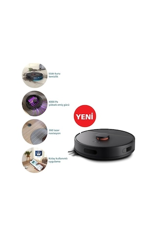 Philips HomeRun 3000 Serisi XU3000/01 Robot Süpürge Siyah