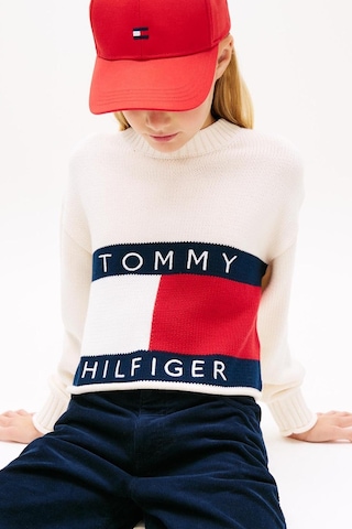 Tommy Hilfiger Kız Çocuk Triko Kg0kg08922 Ekru