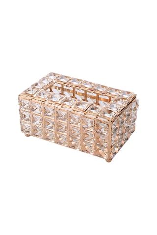 Gajeena Gümüş Pembe Kristal Cam Mendil Kutusu, Flip Kapaklı Ev Ofis Dekorasyonlu, Kolay Mendil Değiştirme, Dayanıklı Ve Şık Tasarım