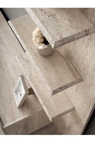 Traverten Mdf Tv Ünitesi Mermer