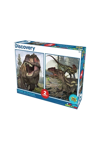 Prime 3d Discovery T-rex Ve Allosaurus İkili Puzzle 200 Parça 10248