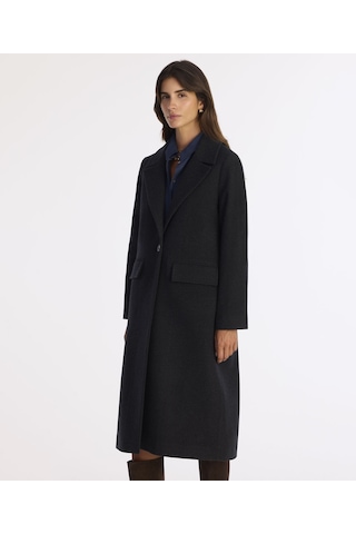 Yargıcı Regular Ceket Yaka Uzun Kol Palto 25kkpl5015x 059 Gri