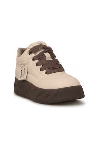 Ayakkabı Fuarı Elit Hml262-1132 Kadın Klasik Sneaker Bej
