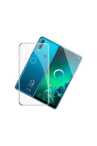 Alcatel 3x 2019 Kılıf Şeffaf Onyx Tpu Süper Silikon Kapak Renksiz/şeffaf