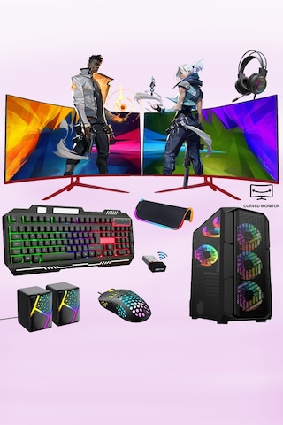 Xaser XSR371 i7-6700 16 GB 256 GB SSD 8 GB RX580 24" Masaüstü Oyun Bilgisayarı