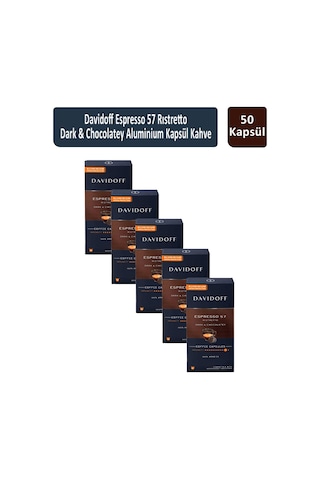 Davidoff Espresso 57 Ristretto Dark & Chocolatey Kapsül Kahve 5 x 10'lu