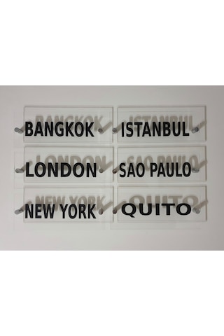 Pleksi Okul.Ofis.Iş Yeri Kapı Isimliği 25Cm X 12Cm