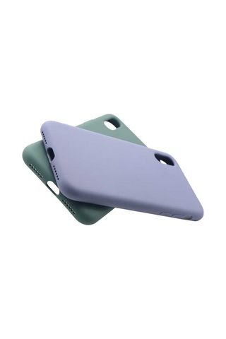 Apple Uyumlu iPhone X Kılıf Zore Silk Silikon-Siyah