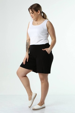 Myline Beli Lastikli Cepli Penye Şort (490575781)