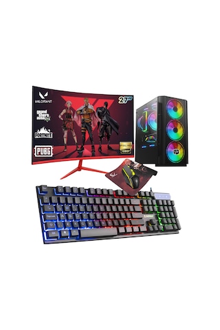 Zeiron ARC X50 i5-3470 16GB 1TB 256GB GT730 27" Curved Masaüstü Oyun Oyuncu Bilgisayar