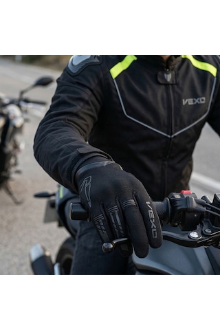 Vexo Aero Plus Motosiklet Eidiveni Siyah