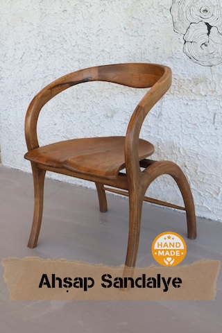 Asaf Atelier El Yapımı Özel Tasarım Ahşap Sandalye Ceviz Ağacı