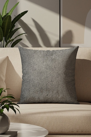 Sezyon Toya Desenli 50 50 Zeytin Grisi Kırlent Kılıfı Zeytin Grisi