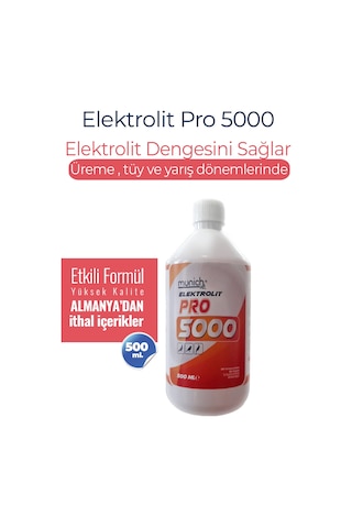 Kanatlı Hayvanlar İçin Elektrolit Pro 5000 500ml