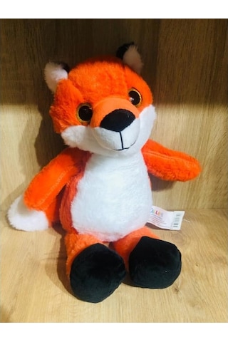 Sevimli Tilki Peluş 25 Cm Yumuşak Oyuncak Peluş Tilki Turuncu