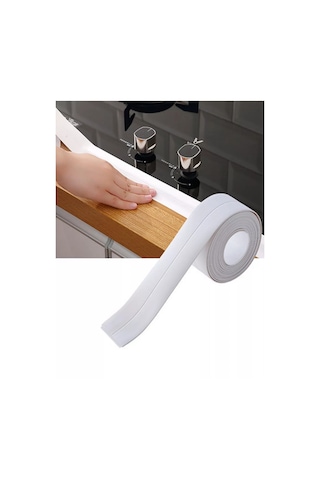 Hazdev Banyo Ve Mutfak İçin Kendinden Yapışkanlı Süpürgelik Kenar Bandı 208943568 Beyaz