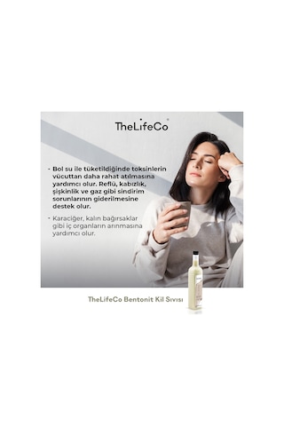 Thelifeco Bentonit Kili Sıvı Takviye Edici Gıda 500 ML