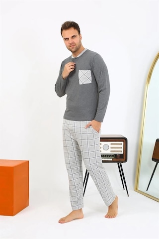 Najmaddin.com Beru Erkek Uzun Kol Penye Antrasit Pijama Takımı