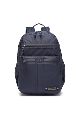 Smart Bags Büyük Boy Laptop Bölmeli Günlük Ve Okul İçin Uygun Su Geçirmez Sırt Çantası 8718 Lacivert Lacivert