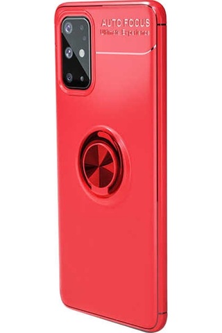 Samsung Galaxy Uyumlu S20 Plus Kılıf Yüzüklü Magnetli Ravel Case