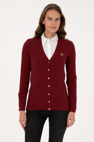 U.s. Polo Assn. Kadın Bordo Hırka Triko 50317841-vr014 Bordo