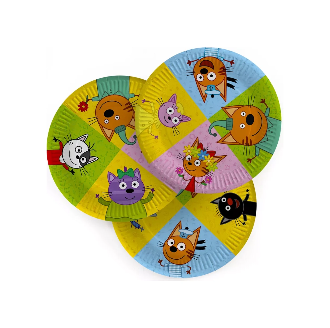 Davajdarit' 3 Kedi 12 Kişilik Tek Kullanımlık Parti Mutfak Seti 229745529 100 adet