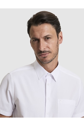 Pierre Cardin Erkek Beyaz Gömlek Kısa Kollu 50325339-vr013