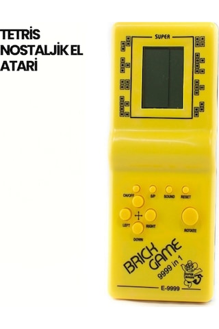 Kla - 425 - Gameboy Tetris Oyunu Tnabilir Pil İle Çalışan Retro - Gldısptm - El Konsolu
