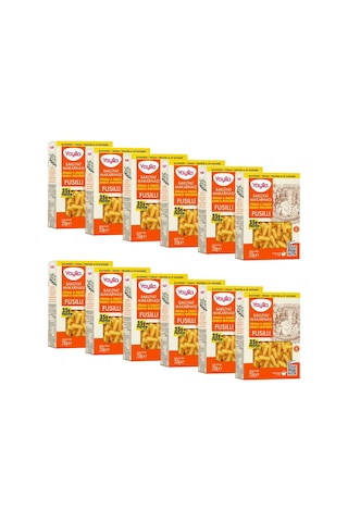 Yayla Kinoalı Ve Sebzeli Kırmızı Mercimek Fusilli Bakliyat Makarnası 250 G X12