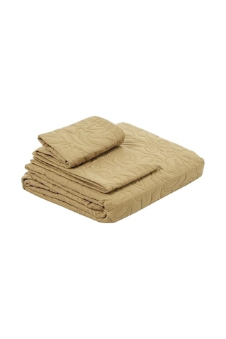 3 Parça Büyük Boy Yatak Örtüsü Örtüsü Örtüsü Seti Cam Göbeği Mikrofiber Çok Renkli