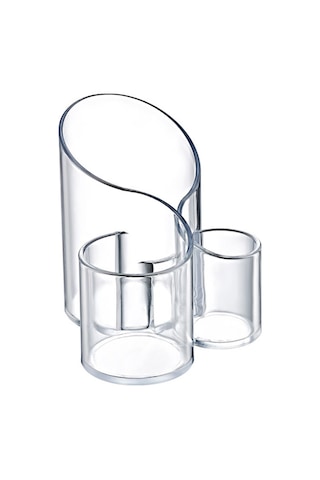 Oval  3 Bölmeli Makyaj Organizer (Düzenleyici)