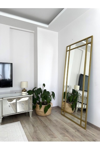 Effe 180x80 Cm Gold Metal Çerçeveli Dekor Ayna
