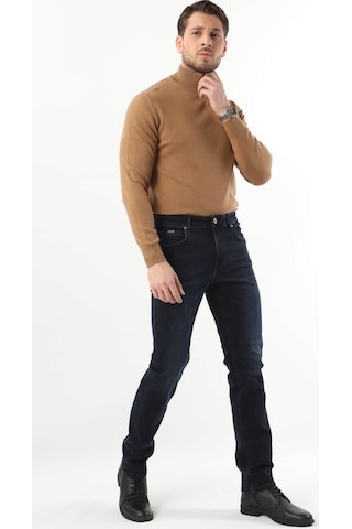 Erkek Koyu Lacivert Jean Pantolon 001