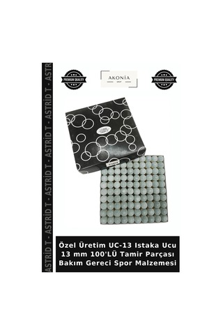 Özel Üretim Uc-13 Istaka Ucu 13 Mm 100'lü Tamir Parçası Bakım Gereci Spor Malzemesi