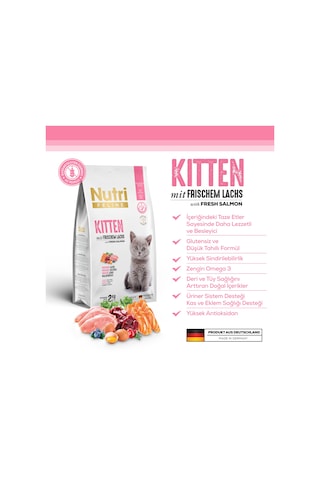 Nutri Feline Somonlu Yavru Kedi Maması 2 KG