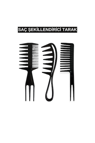 Layes Saç Şekillendirici Tarak 3'lü