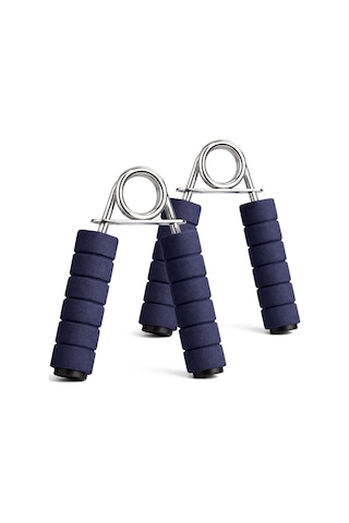 Telvesse 2 Adet Çelik El Yayı Sünger Kollu 15 Kg Bilek Ön Kol Parmak Güçlendirici Alet Fitness Egzersiz Siyah - Kırmızı