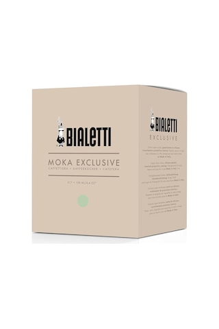 Bialetti - Exclusive: 3 Cups Ocak Üstü Espresso Pişirici - 130ml - Yeşil Renk - Alüminyum Gövde - Patentli Güvenlik Valfi - Tüm Ocak Türleri İçin Uygundur İndüksiyon Hariç Sku: Smg8690010538345