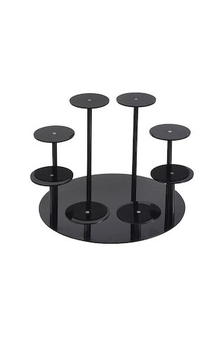 Cbtx Yx034 Akrilik Cupcake Raf Karikatür Kek Standı Siyah