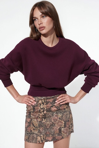 Hiccup Busem Kadın Pamuk-polyester Sweatshirt Bordo - Kırmızı