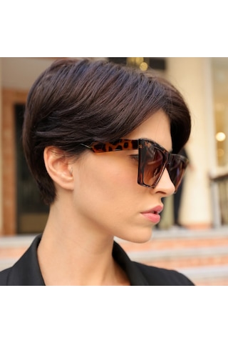 Cat Eye Leopar Kadın Güneş Gözlüğü