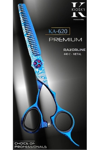Kioski Profesyonel Premium Lüks Ara Efile Makas 440-c 6 Numara Ka-620