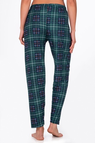 Kompedan Kadın Süet Kareli Pijama Tek Alt Desen 6
